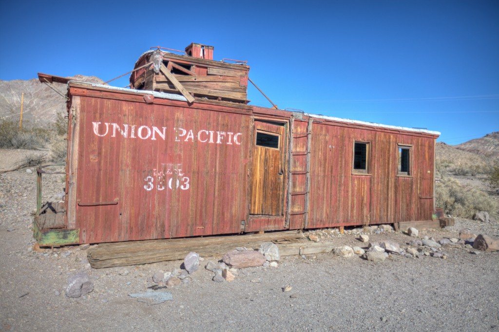 Union Pacific Caboose in Rhyolite, Nevada