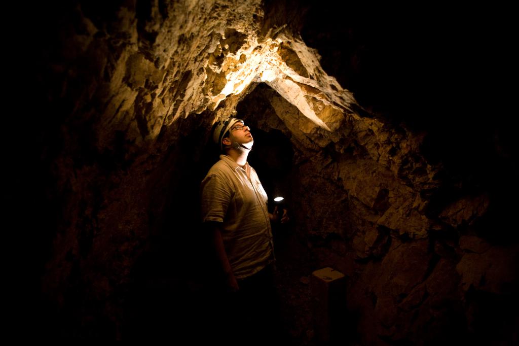 Dave Bullock in a Mine