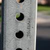 steel sign post